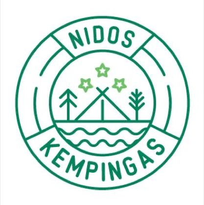 Nidos kempingas logotipas